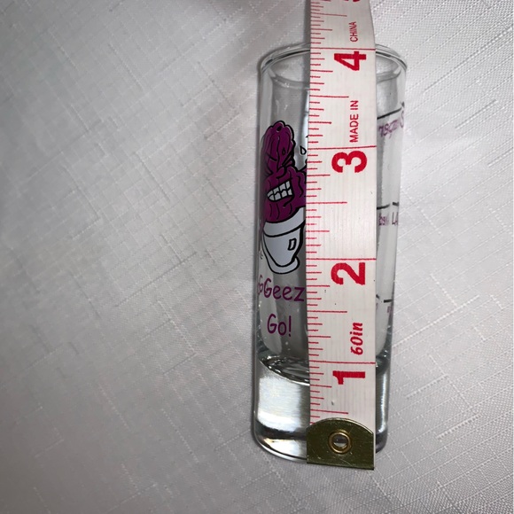 Poop Shot Glass Go Geezer Go Bathroom Gag Gift Senior Old Fart Collectible Prune - Picture 6 of 8